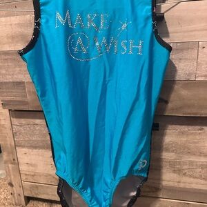 Make-A-Wish Blue Sleeveless Leotard
